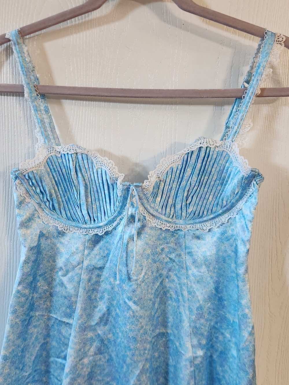For Love & Lemons Pastel Blue Daisy Slip Dress - Picture 6 of 14